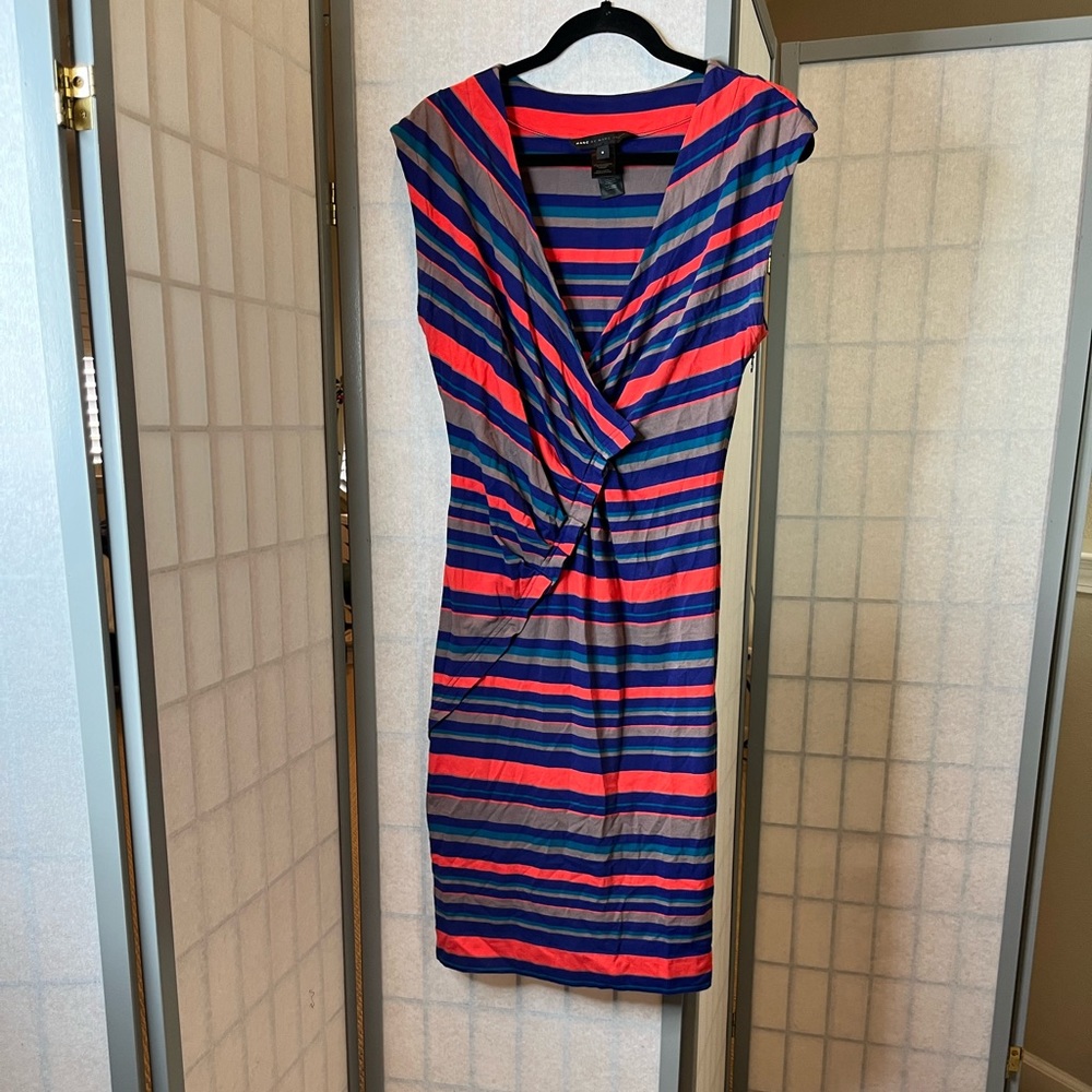 Marc by Marc Jacobs colorful striped jersey dress